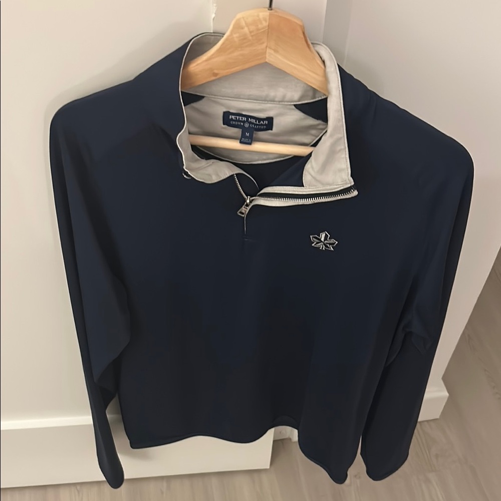 Peter Millar Navy Quarter Zip